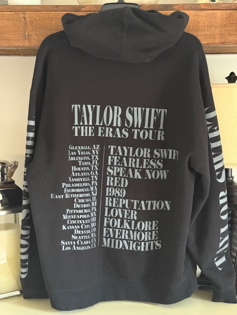 Taylor Swift The Eras Tour Black Hoodie - Large - Picture 4 of 6